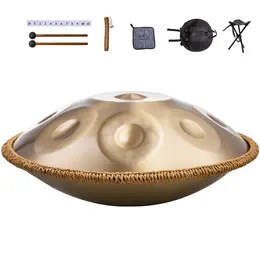Handpan Drum 22 In 10 Notes D Minor Hand Drum Instrument With Mallet