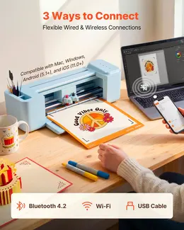 12 In Vinyl Cutting Machine, Button-Controlled, Multi-OS Compatible
