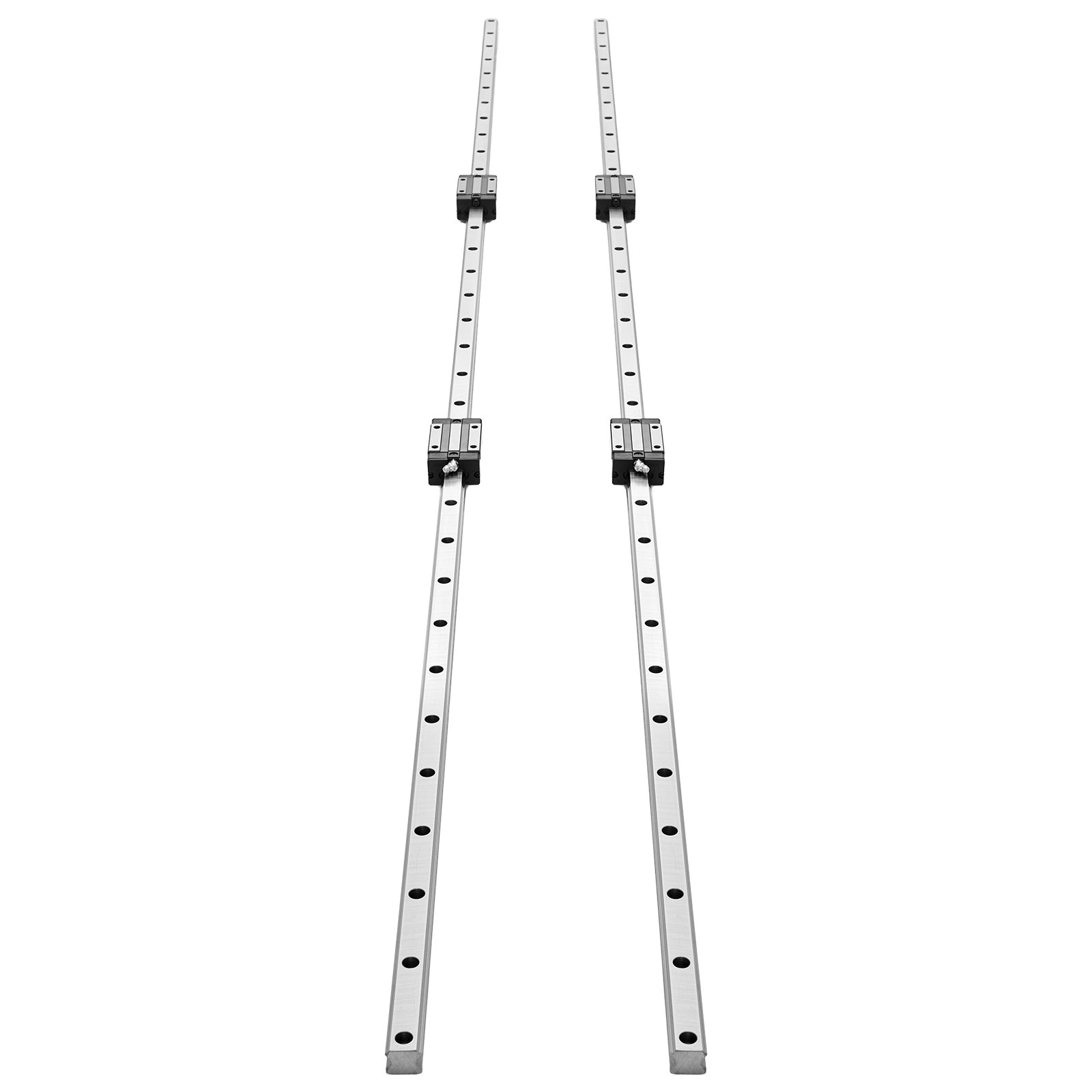 Linear Rail Guide Kit, HGR20, 2Pcs 2000 Mm 78.74 Inch Linear Motion Rails And 4Pcs Bearing Slide Blocks, Anti Rust And High Precision Kit, For DIY, CNC Routers, Lathes, Mills, 3D Printers