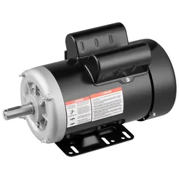 5 HP Air Compressor Motor, 3450 RPM, 230V, Single-Phase, TEFC, 0.875 in. Shaft