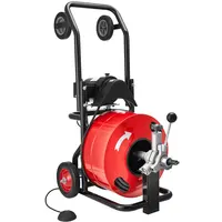 Drain Cleaner Machine, 100 ft x 3/4 inch, Auto-Feed, 6 Cutters, 4-8 inch Pipes