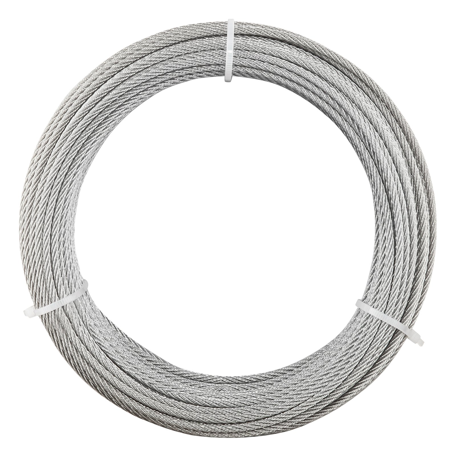 1 8 Inch Wire Rope Kit, 10 0 Ft Length, 304 Stainless Steel Wire Cable With Cutter, 1600 Lbs Breaking Strength, 7 X 7 Strands Construction, Steel Cable For Deck Railing System, Garden Trellis