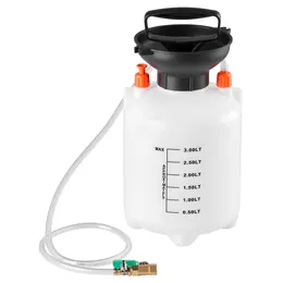 Transmission Fluid Pump, 3 L Capacity, Manual Fluid Transfer Pump With 47 In Long Horse & HDPE Tank, Transmission Oil Pump With PTFE Tape, Manual Automotive Oil Filling System For Cars, Boats