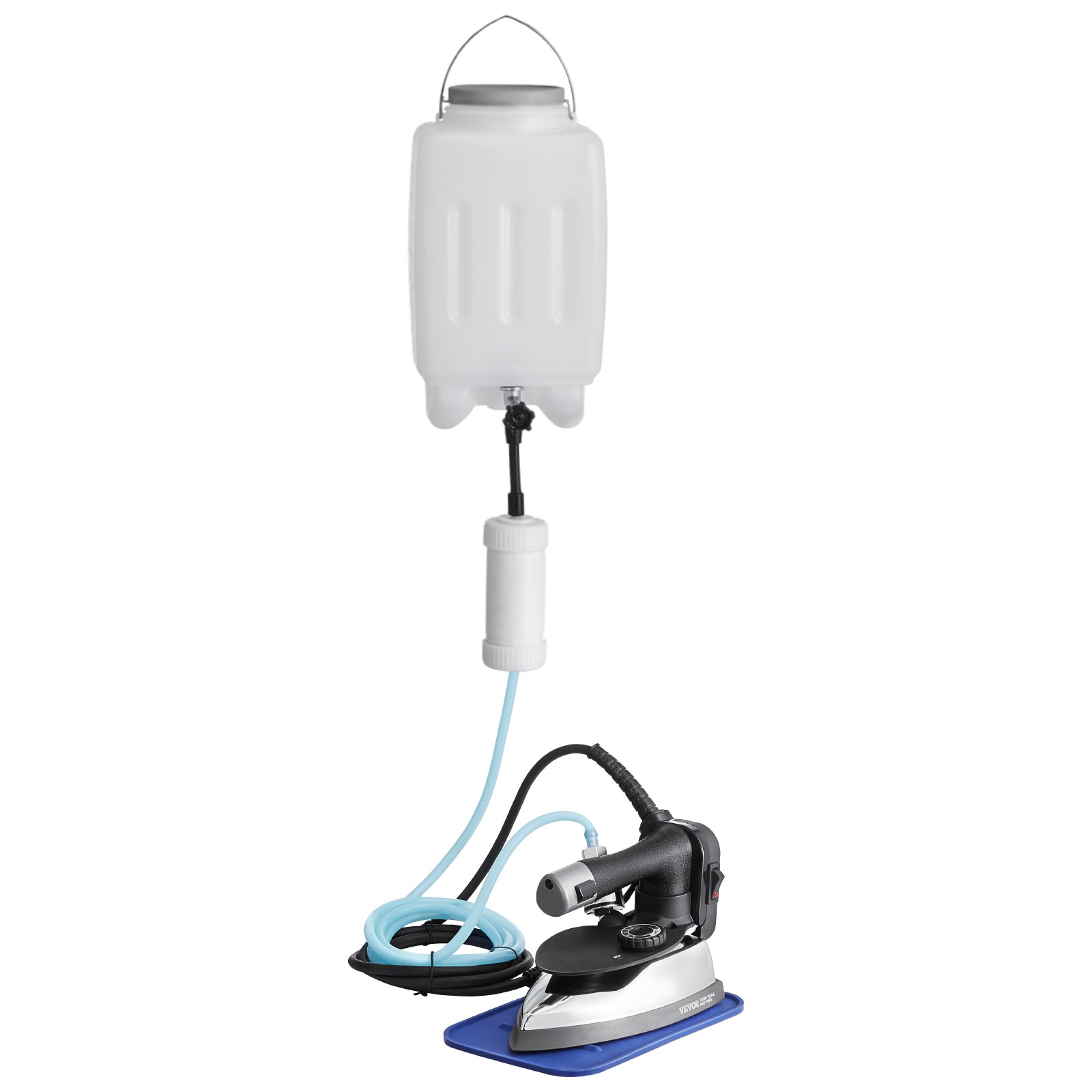 Gravity Feed Steam Iron, 10 0 0W Gravity Feed Iron With 3.5 L Large Capacity Tank, Demineralizer Cartridges, Non-Stick Ironing Shoe, 5 Temperature Settings, Industrial Electric Steam For Ironing