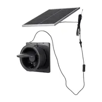 Product image of Solar Powered Fan, 25W Panel, 220 CFM, 2030 RPM, Adjustable Angle