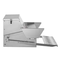 Product image of Automatic Chicken Feeder, 25 Lbs Capacity, Rainproof Treadle Poultry Feeder With Lockable Lid, No Waste, Galvanized Steel Construction, Outdoor Use, For Chicken, Bantams, Poultry, Pheasants