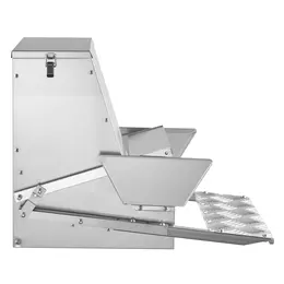 Product image of 40 Lbs Treadle Poultry Feeder, Galvanized Steel, Lockable Lid, Outdoor