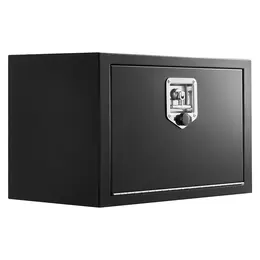 Underbody Truck Tool Box, 24 X 12 X 14 Inch Heavy Duty Steel Trailer Storage Box With Lock & Keys, Waterproof Trailer Storage Organizer Under Body Chest With T-Handle For Truck, Van, SUV, Black