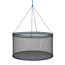 Foldable Fishing Net, Landing Fishing Pier Nets, Portable Drop Net For Pulling Up Fish, Durable And Fish-friendly, With Rope And Storage Bag, For Minnows, Crawfish, Shrimp, Crab