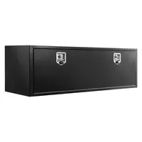 Product image of 60 x 18 x 18 Inch Underbody Truck Tool Box, Steel, Waterproof, Lock, T-Handle, Black