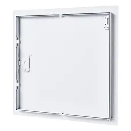 Access Panel For Drywall, 13.3 X 13.3 In Galvanized Steel Access Door, Easy Install Hinged Service Panel With Screwdriver Latch, For Ceiling Plumbing Electrical, 12.4 X 12.4 In Cutout Size White