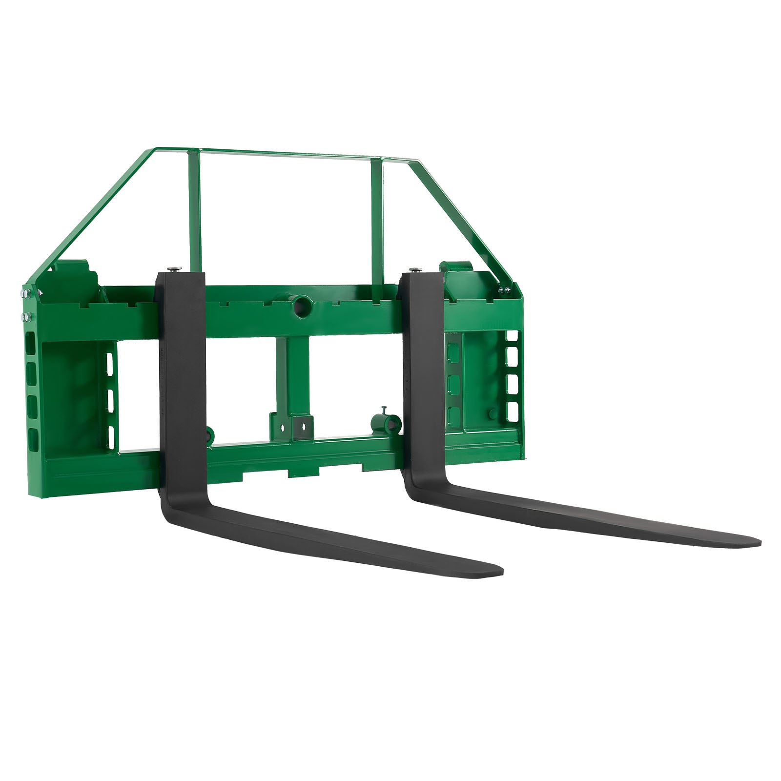 Pallet Fork Frame Attachment With 36-inch Skid Steer Forks For JD Tractors