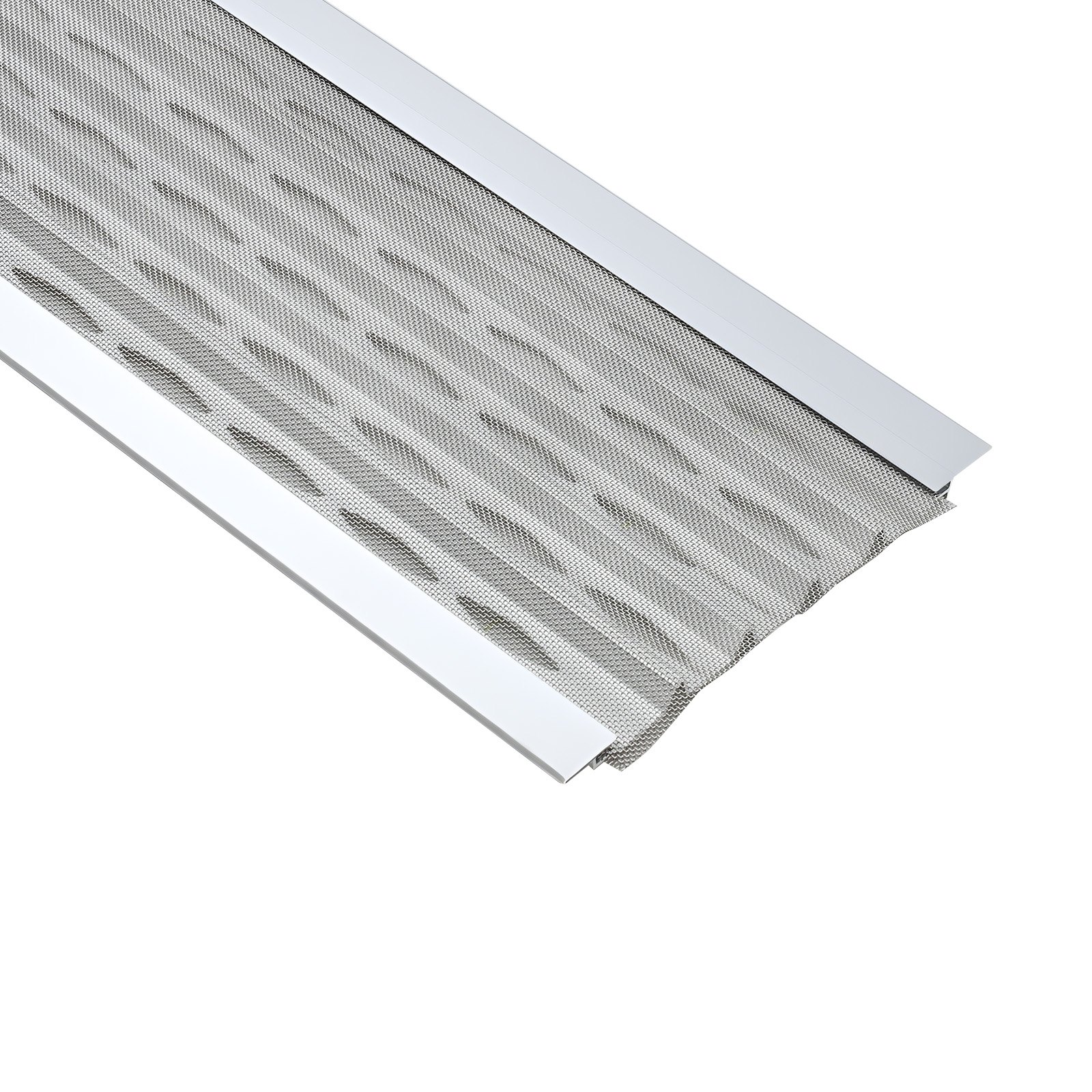 Gutter Guard, 6 In Aluminum Gutter Cover With Stainless Steel Micro Mesh, Heavy-Duty 100ft Length, 0.04in Thick, Leaf Guard For Debris And Pine Needles, Easy DIY Install, Screws Included, 20 PCS