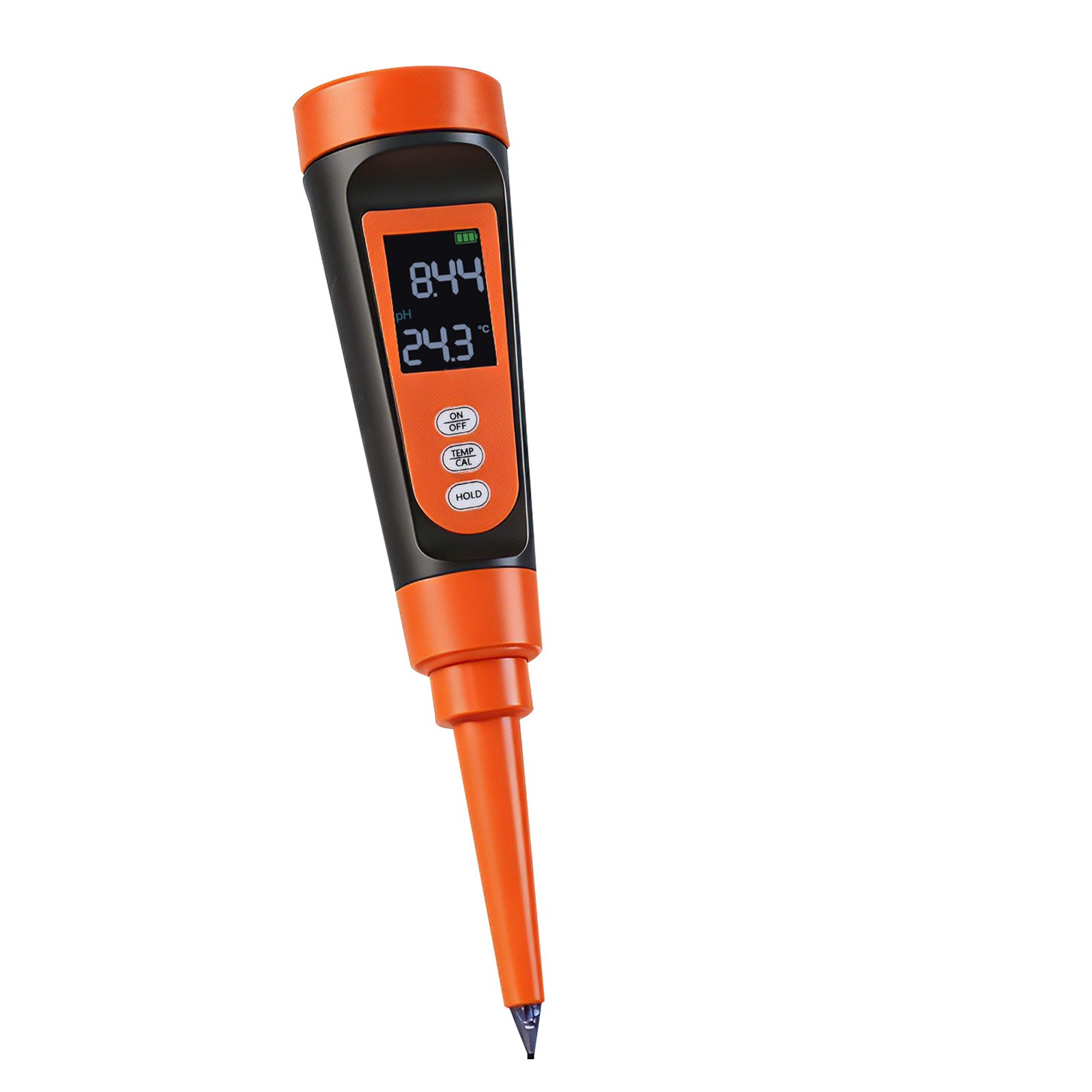 Food PH Meter, 0-14 PH Range, IP68 Waterproof Probe, Pocket Tester Kit With Automatic Temperature Compensation, Calibration Powder Packets, Easy To Read, For Food Fermentation, Dough, Meat