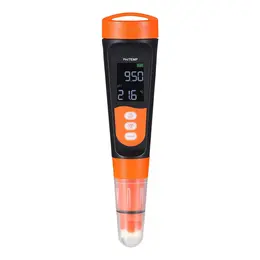 PH Meter, 0-14 PH Range, IP68 Waterproof Probe, Pocket Tester Kit With Calibration Powder Packets, VA Display Screen, For Drinking Water, Hydroponics, And Aquarium Water Quality Testing