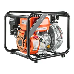 Gas Powered Semi Trash Water Transfer Pump, 2 In, 128 GPM, 6HP