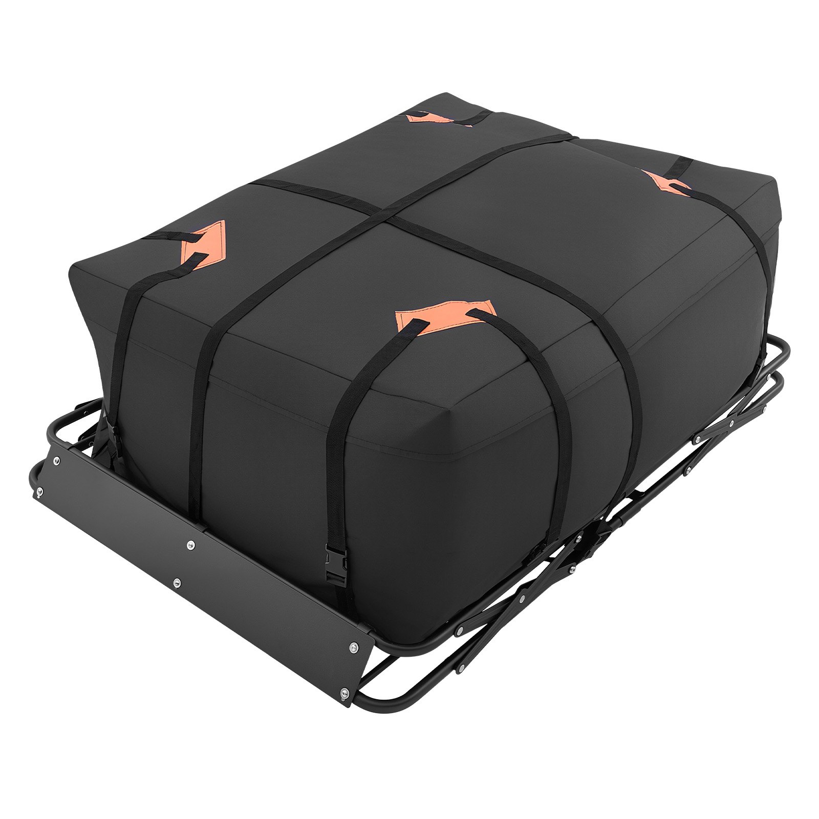 Roof Rack Cargo Basket, 51 X 36 X 4 In, Heavy Duty Roof Top Carrier Basket With Folding Design, 200 Lbs Capacity, All-Weather Easy-Install Car Top Luggage Holder, Universal Fit For SUV Truck Car