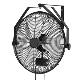 Wall Mount Fan, 18 In Wall Mounted Hanging Fan With IP44-rated Protection, 3-Speed, Long Airflow Distance, Adjustable Rotation Angle, Powerful For Industry, Commercial, Garage, Workshop