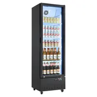 Commercial Upright Glass Door Refrigerator, 12.7 Cu.Ft, 4 Adjustable Shelves