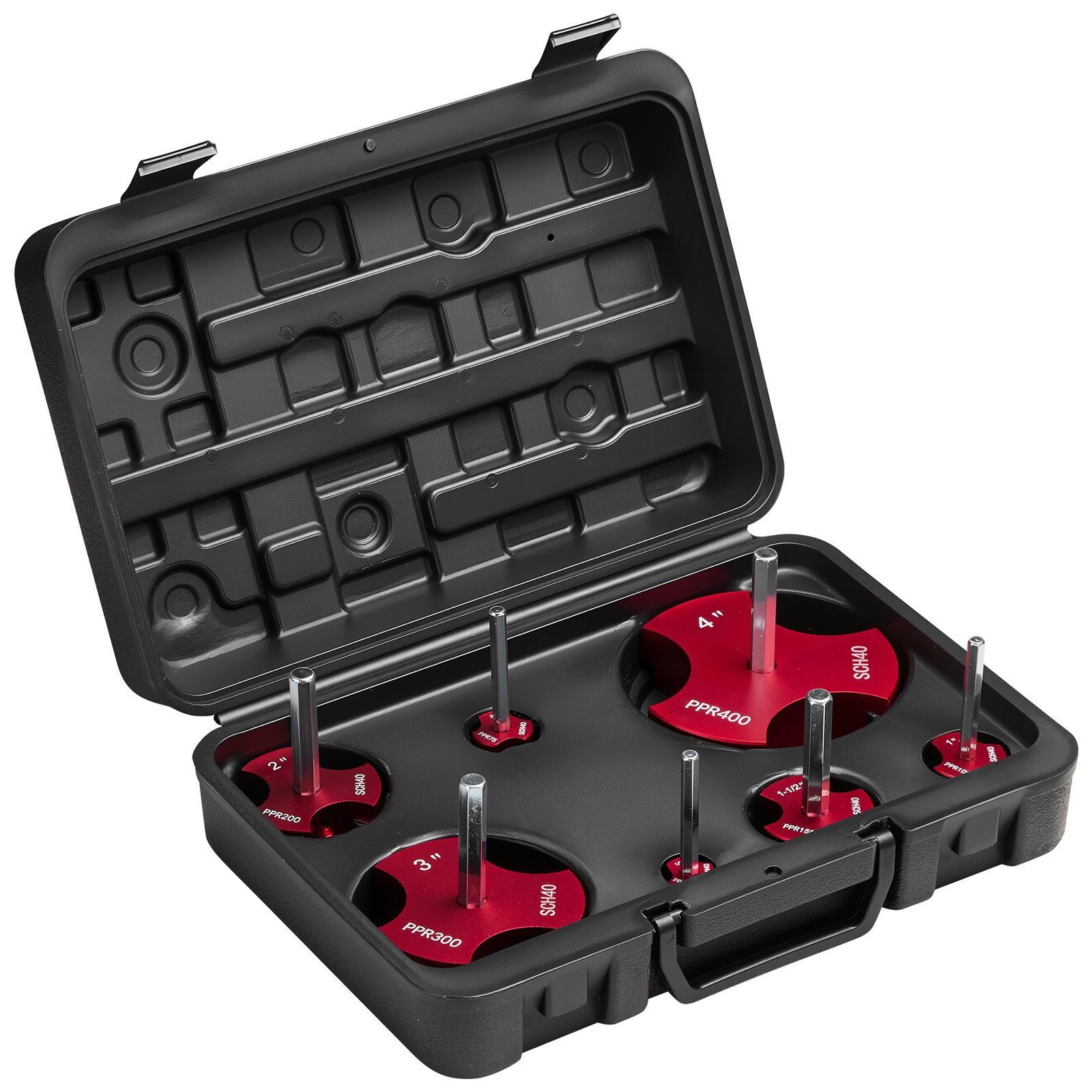 Main product image of 7-Piece PVC Pipe Reamer Kit, 1/2" to 4" for 1/2" Drills