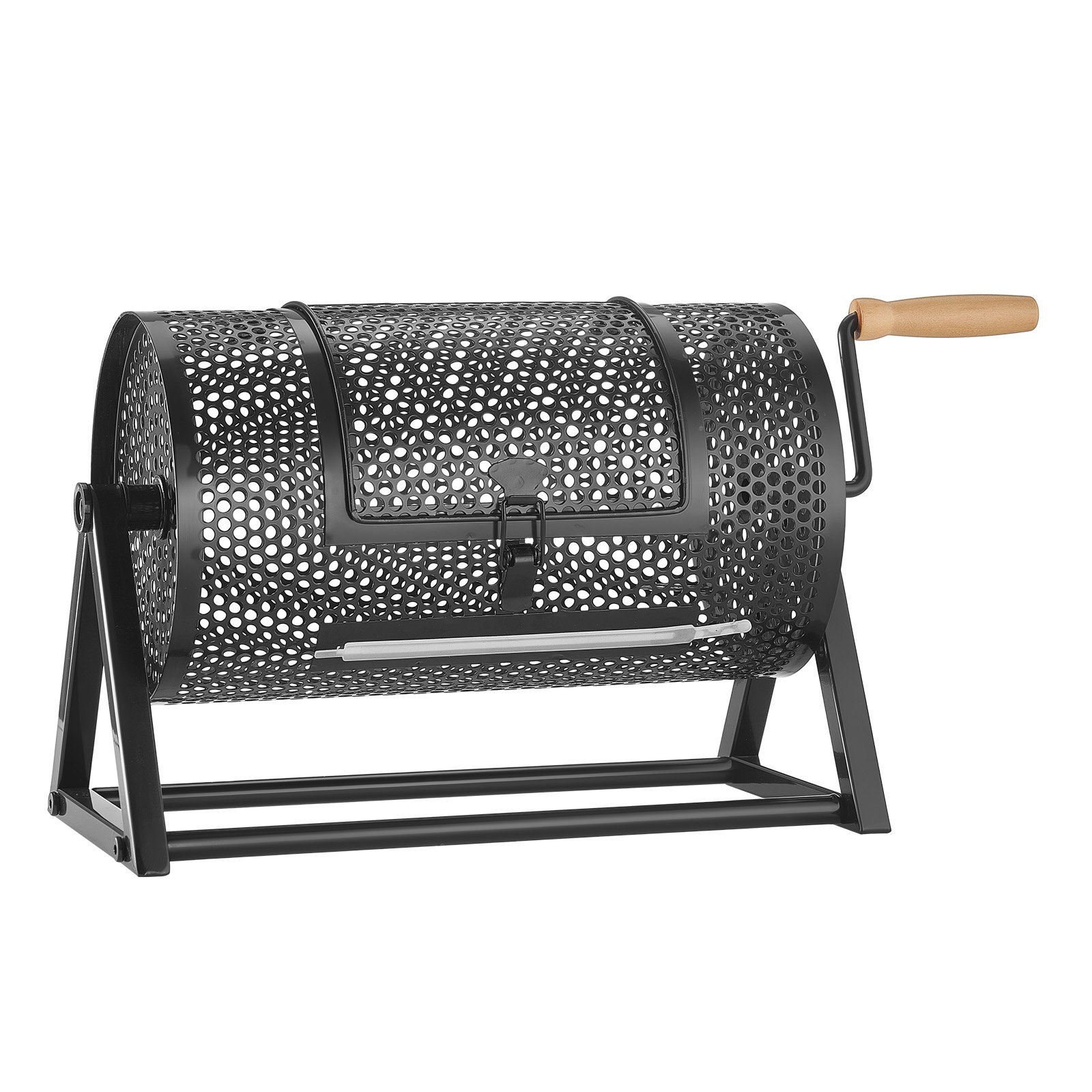 Raffle Ticket Spinner, 11.6" X 6.6" Holds 2500 Tickets Or 100 Ping Pong Balls, Raffle Drum Lottery Spinning Cage With Reinforced Handle, Stable Triangular Stand, For Events And Gatherings, Black