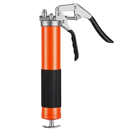 Grease Gun, 8000 PSI, Pistol Grip Grease Gun Kit With 14 Oz Capacity, Includes 18-Inch Flex Hose, Double Handle Grease Coupler, Extension Rigid Pipe & Sharp Type Nozzle For Automotive, Marine