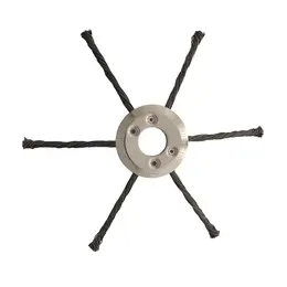 Steel Wire Trimmer Head, Heavy Duty Brush Cutter Blade For Lawn Mowers, Weeding, Moss & Rust Removal, Fits Gas Trimmers