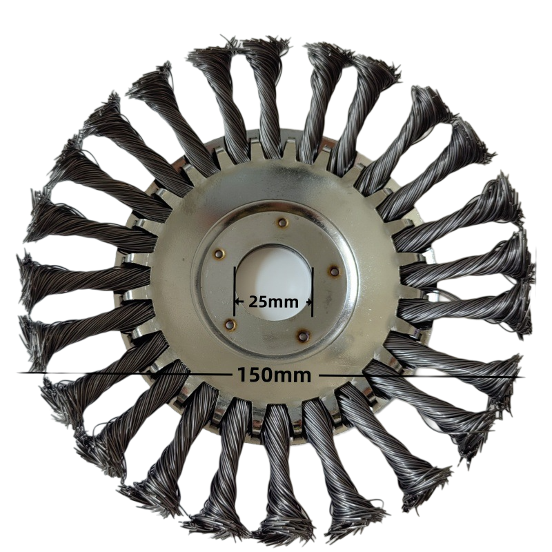 5-Pack  Steel Trimmer Head, Heavy Duty Replacement Steel Wire Brush Disc For Gas String Trimmers