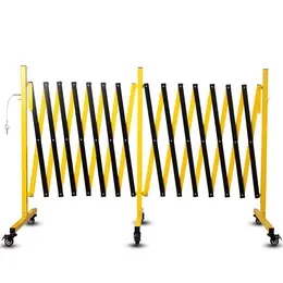 23FT Retractable Metal Barricade with Casters