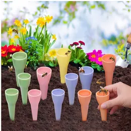 10-Piece Bee And Insect Waterer Set For The Garden, Balcony, And Patio To Support Pollinators—Garden Accessories Set