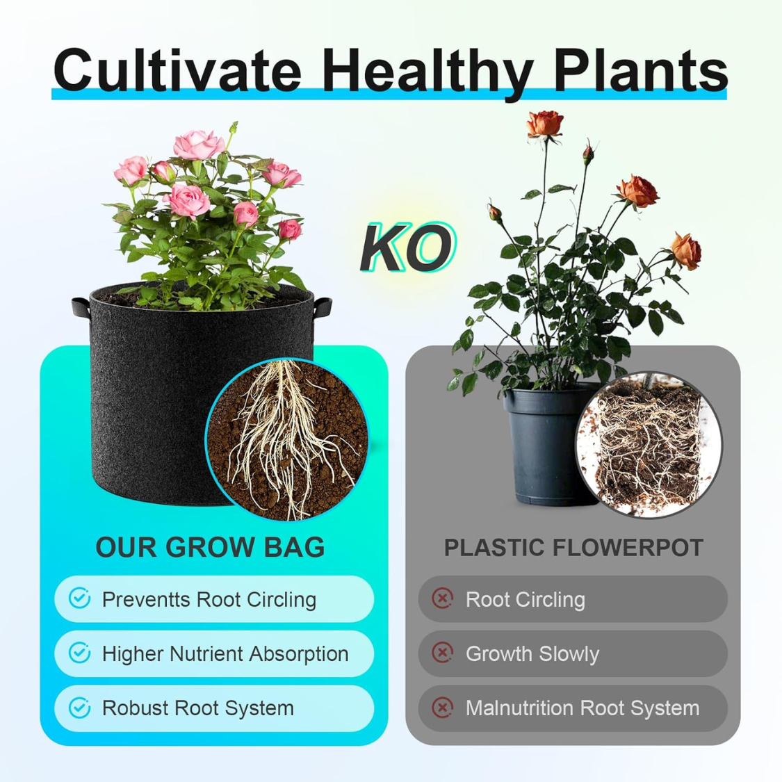 4 Pack Fabric Grow Bags 10 Gallon Thickened Nonwoven Garden Pots Growing Bags With Handles Black