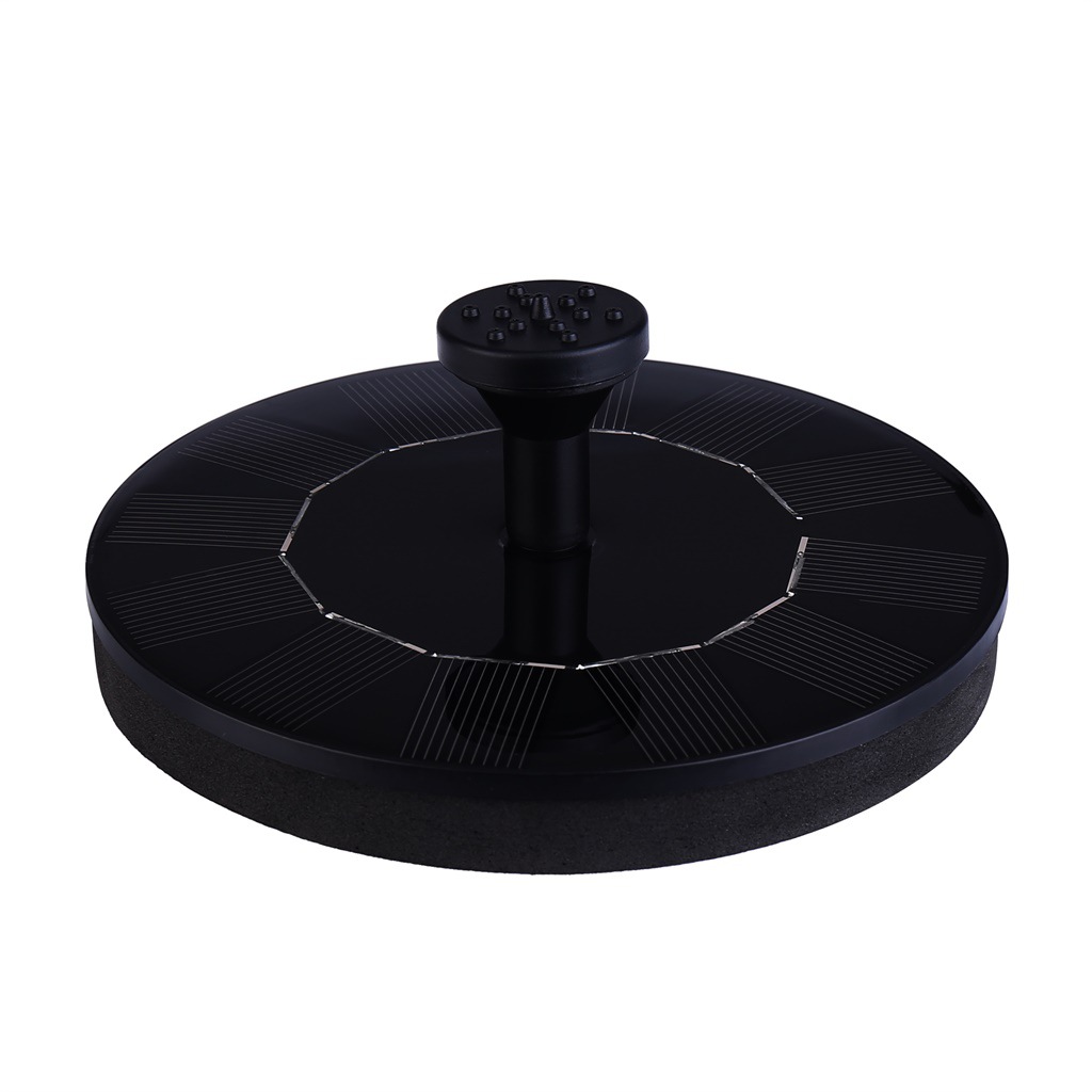 Cross-border New Model Manufacturer Circular Solar Fountain, Outdoor Bird Bathtub, Small Floating Garden Water Feature Fountain Pump
