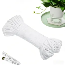 Self-Watering Wicking Kit, 50 M Watering Cord + 1 Measuring Tape, Practical Watering Kit For Even Water Distribution In Houseplants—Industrial Fittings
