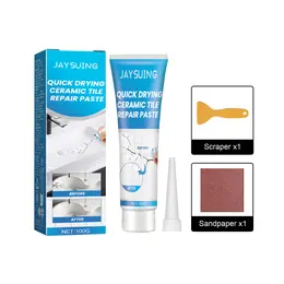 Jaysuing Tile Repair Adhesive For Bathtubs, Marble Furniture, Floor Tiles, Toilets, Crack Repair, Hole Filling, And Grouting