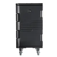 Product image of 127 Qt Insulated Food Pan Carrier, Swivel Wheels, Stackable, 304 SS Latch