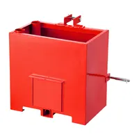 Product image of Red Ballast Box, 3-Point Cat 1, 800 Lb Capacity, 2 In Hitch, 5 Ft³