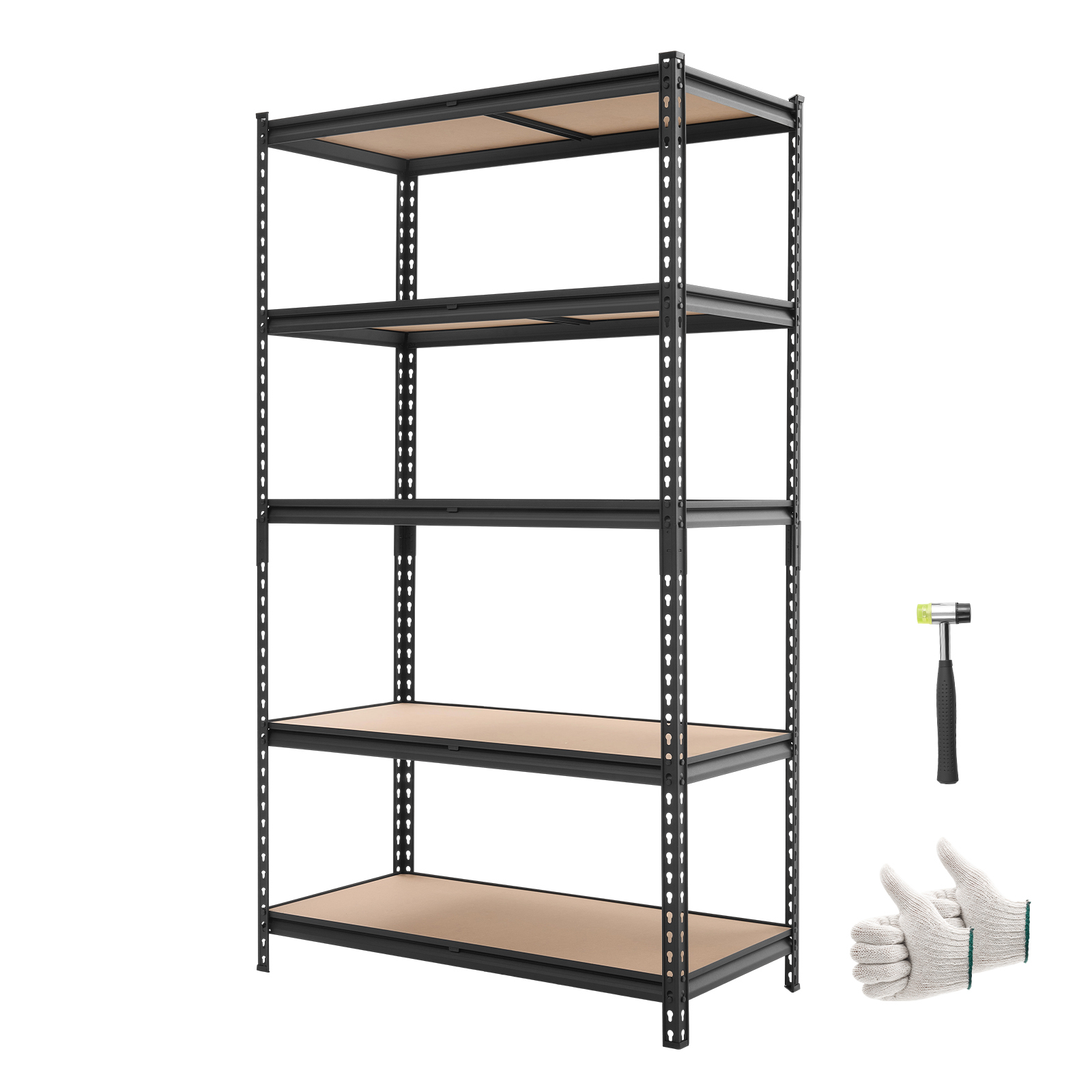 Main product image of 5-Tier Adjustable Metal Shelving, 2500 Lbs, 40.35"W x 20.35"D x 71.38"H