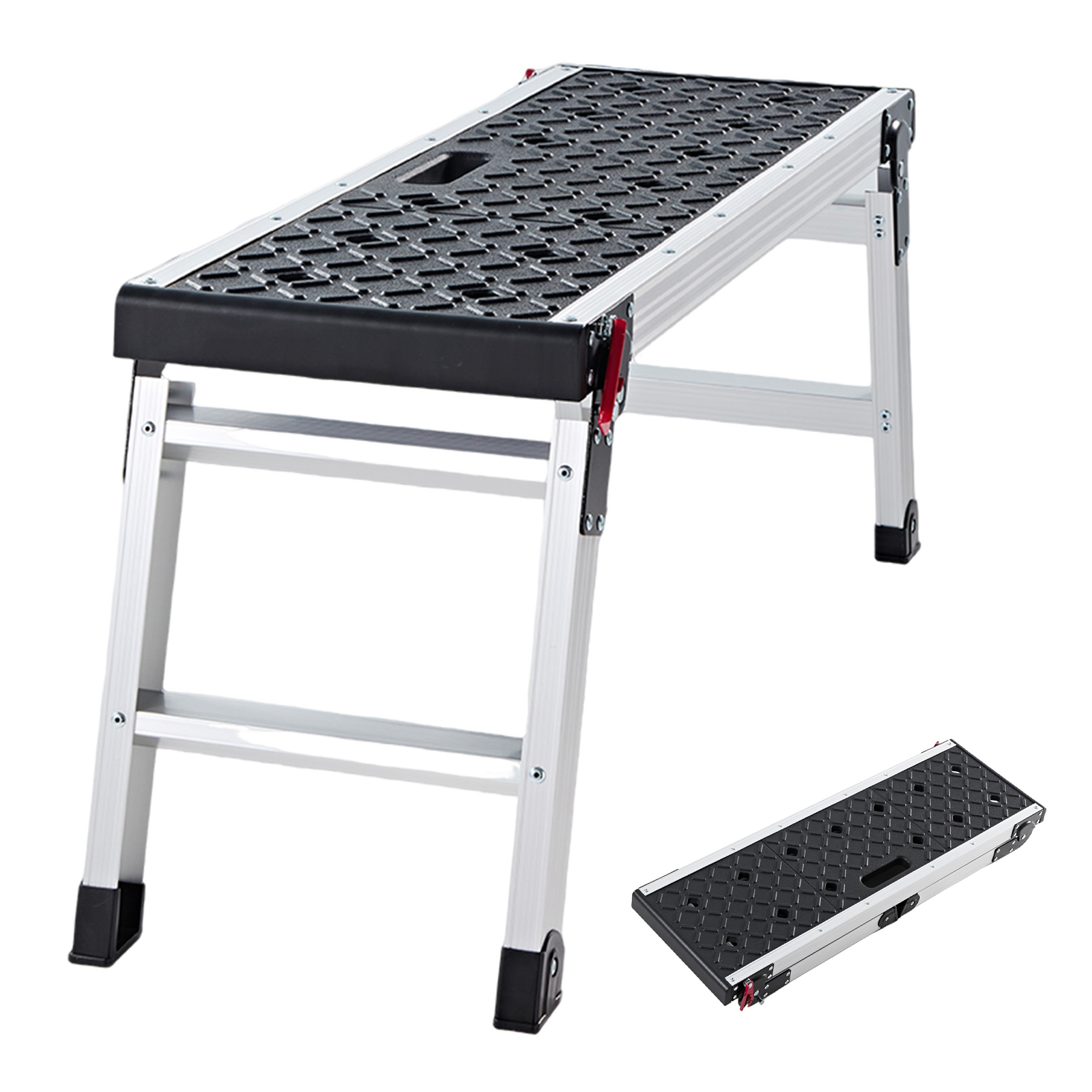 Main product image of Folding Aluminum Work Platform, 35.8 x 12.2 in, 16.5 in H, 500 lb Capacity