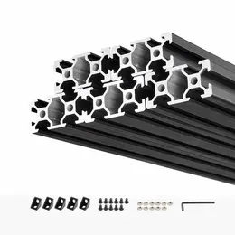 Product image of 5-Pack 2040 V-Slot Aluminum Extrusion, 78.74 Inch (2000mm), Anodized Black