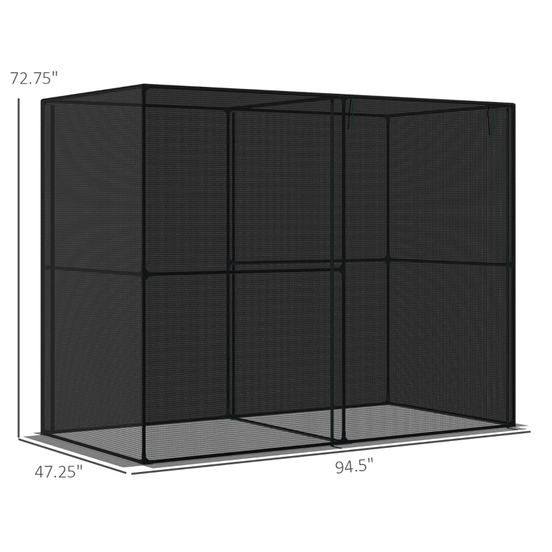 Main product image of Crop Cage Plant Protection Tent, 8' x 4' x 6', Zippered Doors