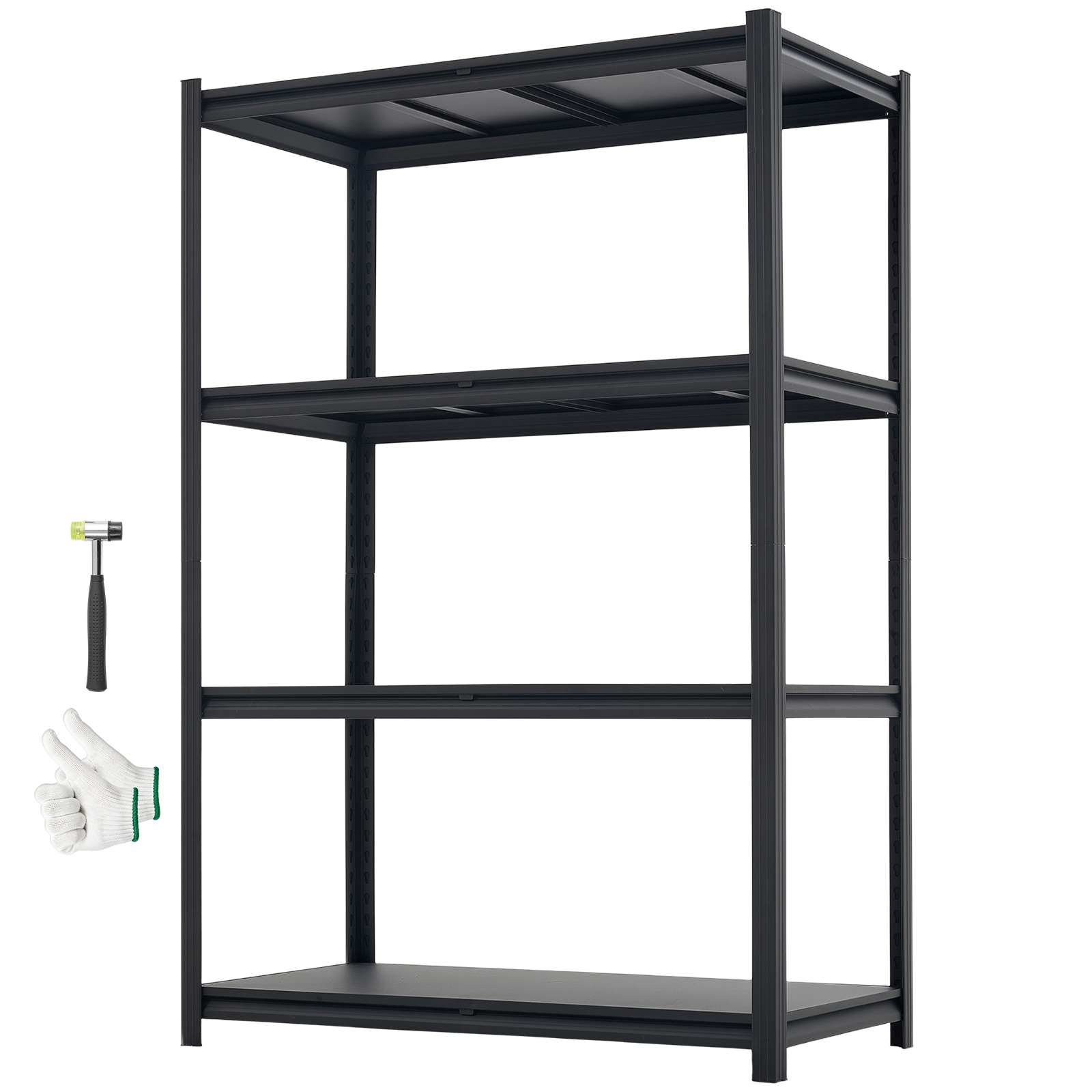 Main product image of 4-Tier Adjustable Metal Storage Shelving Unit, 2400 Lbs, 40.55x20.55x60.2 In
