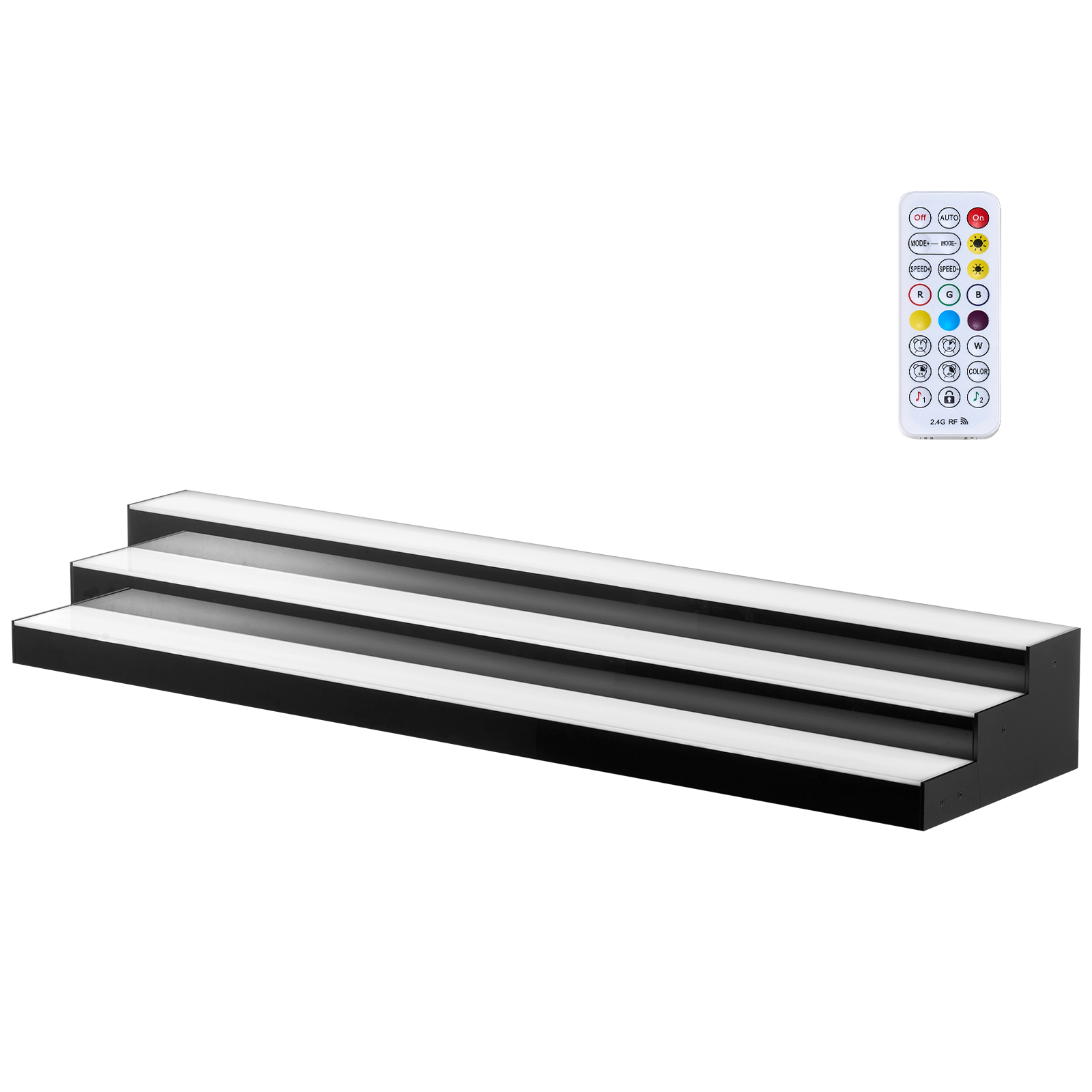 Main product image of LED Lighted Bottle Display, 3 Tiers, 48 Inch, Acrylic, Remote & App Control