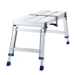 Product image of Folding Aluminum Work Platform, Adjustable Height 14.2-20 In, 500 Lbs