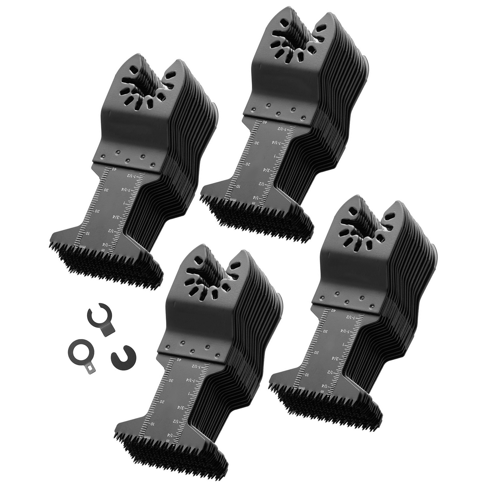 Main product image of 60-Piece Oscillating Saw Blades, Japanese Teeth, Universal Quick Release, Wood/Plastic/PVC