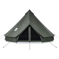Product image of 9.84 Ft Canvas Bell Yurt Tent, 4 Seasons, Stove Jack, Detachable Floor, 3-Person
