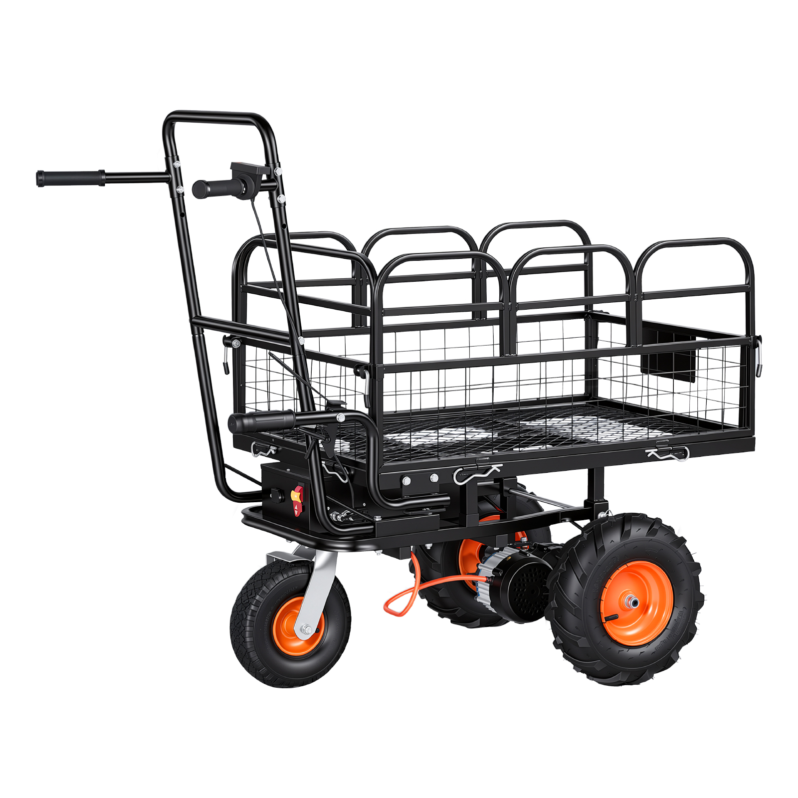 Main product image of Electric Utility Cart, 36V 432Wh Battery Powered Electric Wagon, 500W Power Wheelbarrow With Brake, 500 Lbs Load Heavy Duty Steel Garden Cart For Farm And Yard All Purpose Modular Cargo Bed