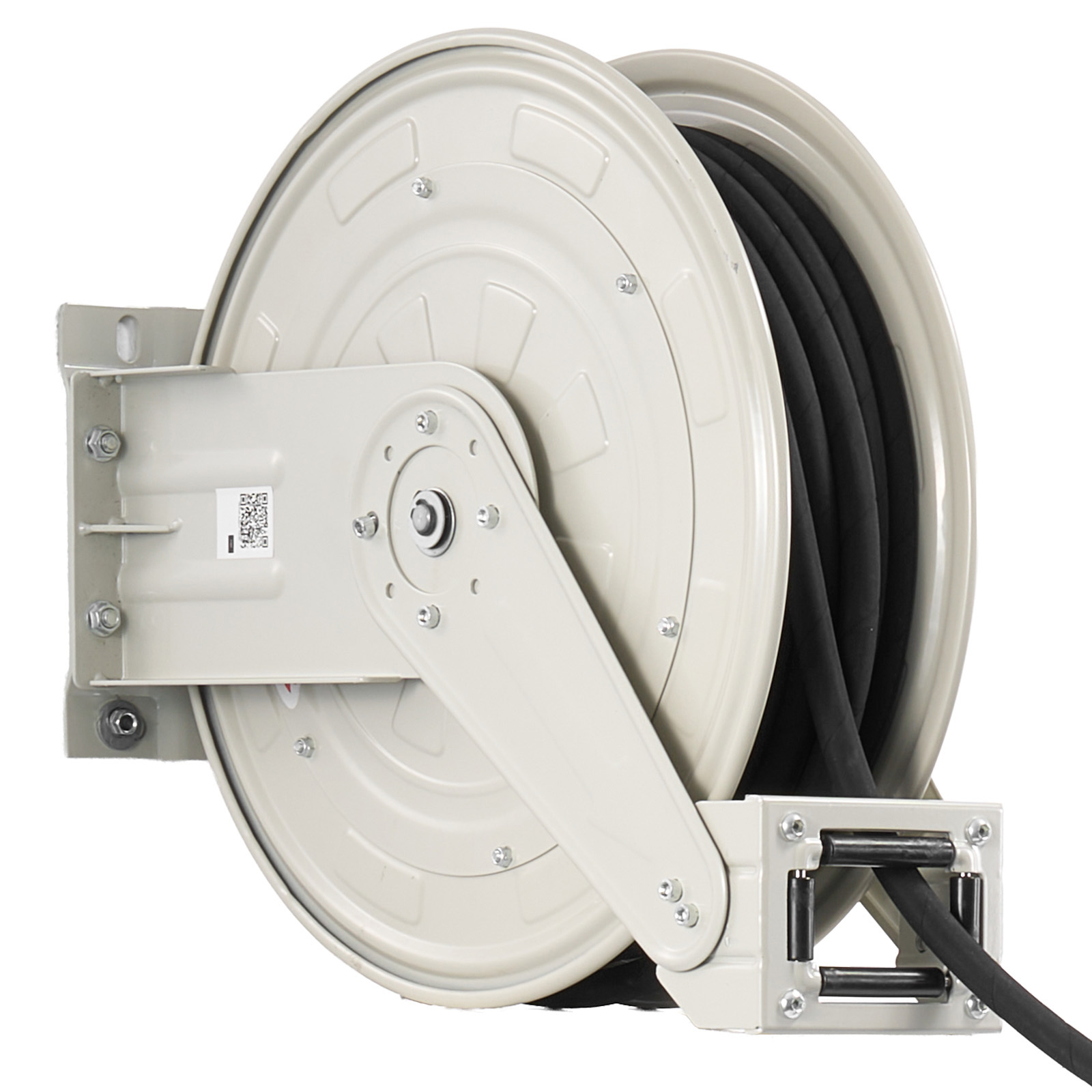 Main product image of Grease Hose Reel, 1/4 In x 50 Ft, 10152 PSI, Auto Rewind, Steel Braided Hose