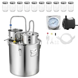 Product image of 13.2 GAL/ 50L Alcohol Still with Thumper Keg, Jars, Thermometer, Pump