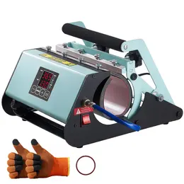 Product image of 11-30 Oz Tumbler Heat Press Machine for Sublimation, Black/Green