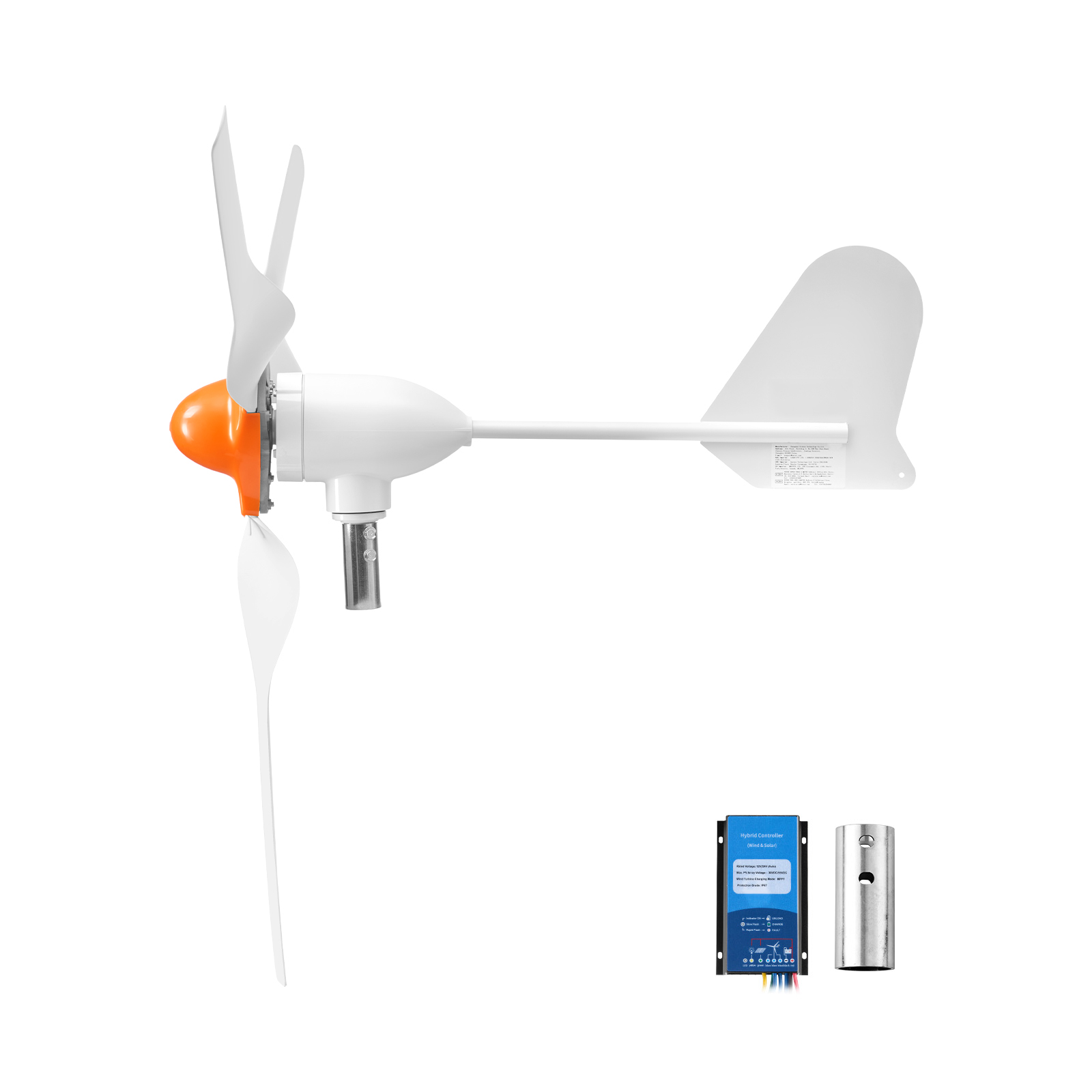 Main product image of 1000W 12V 3-Blade Wind Turbine Generator Kit, Hybrid Controller